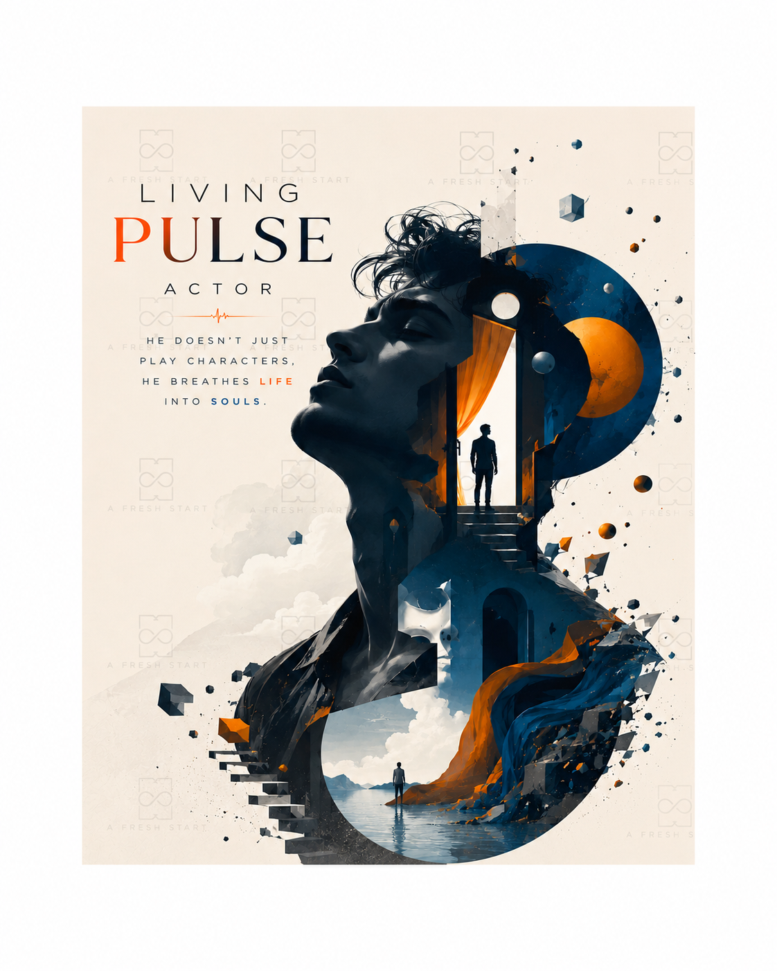 Living Pulse T-Shirt For Men